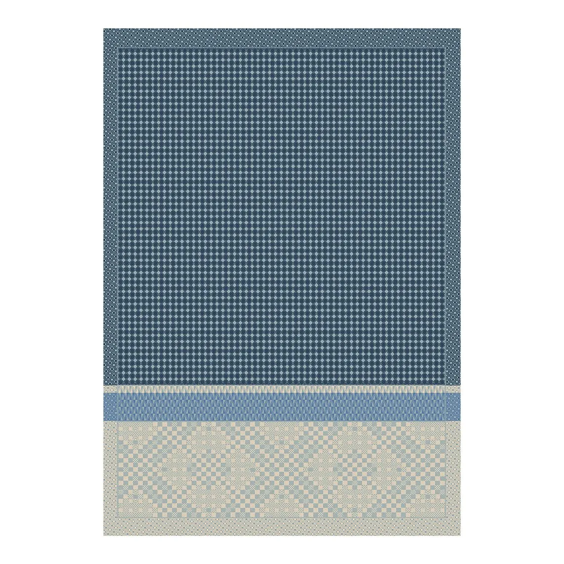 

Хлопковая полотенце кухонное Essentiel Graphique Le Jacquard Français, небесно-голубой