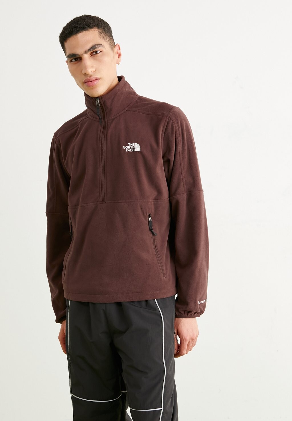 

Джемпер флисовый The North Face POLARTEC ZIP, цвет coal brown