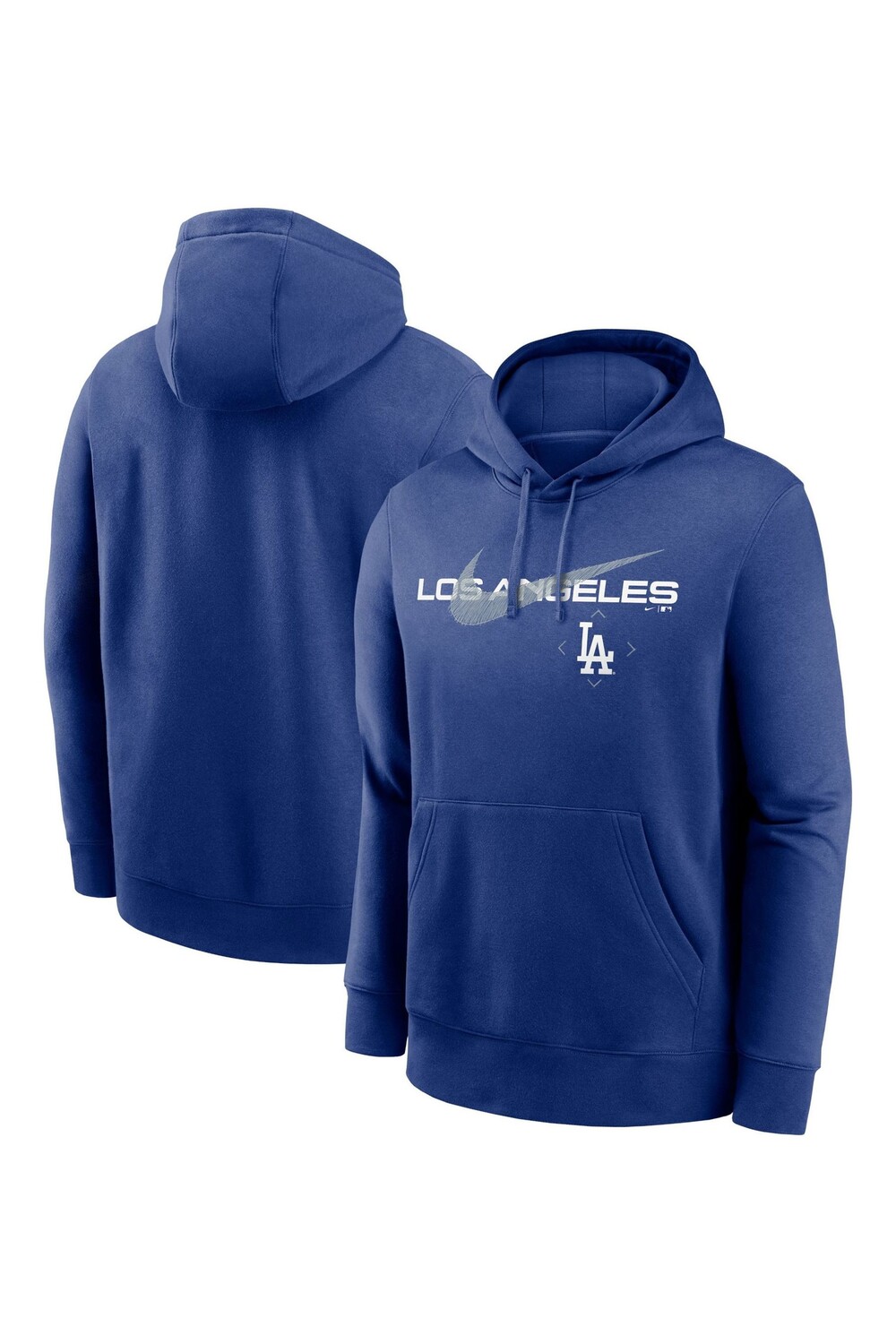 

Флисовая толстовка с логотипом Los Angeles Dodgers Swoosh Nike, синий
