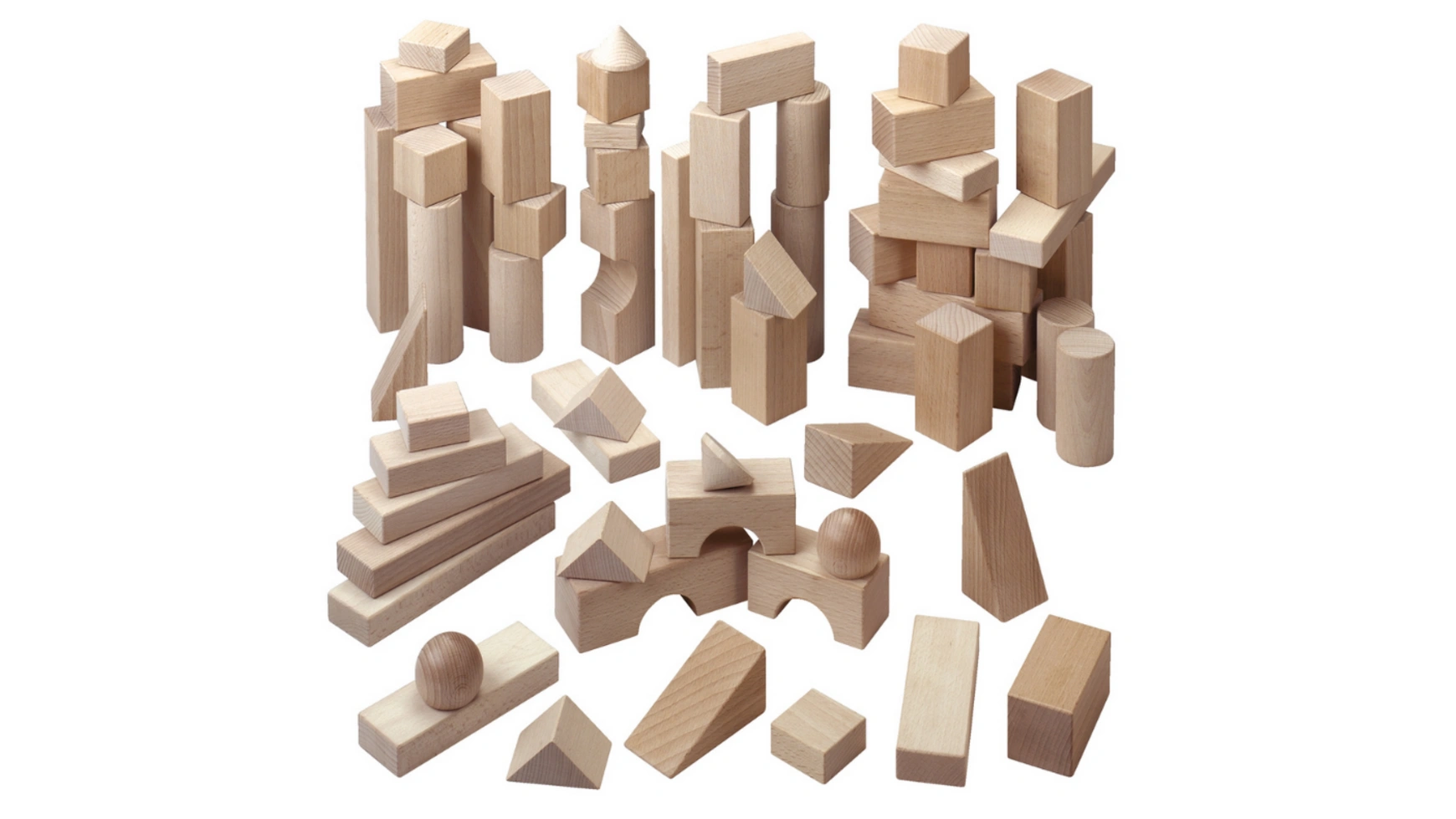 Деревянные строительные блоки haba, большая базовая упаковка, 1070 шт Haba