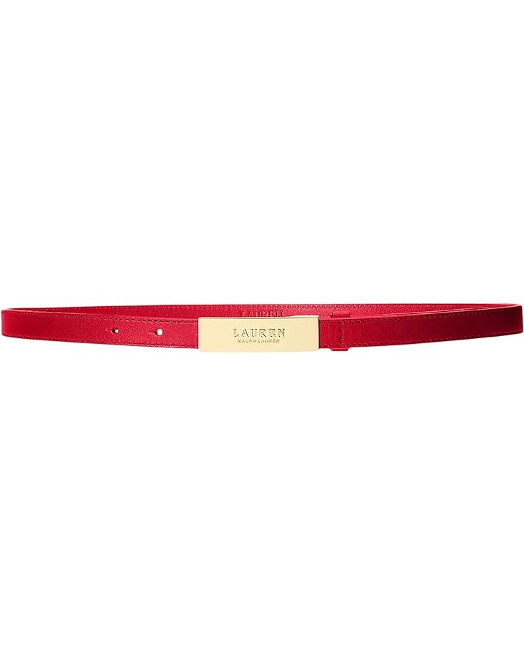 

Ремень LAUREN Ralph Lauren Logo Leather Skinny, красный