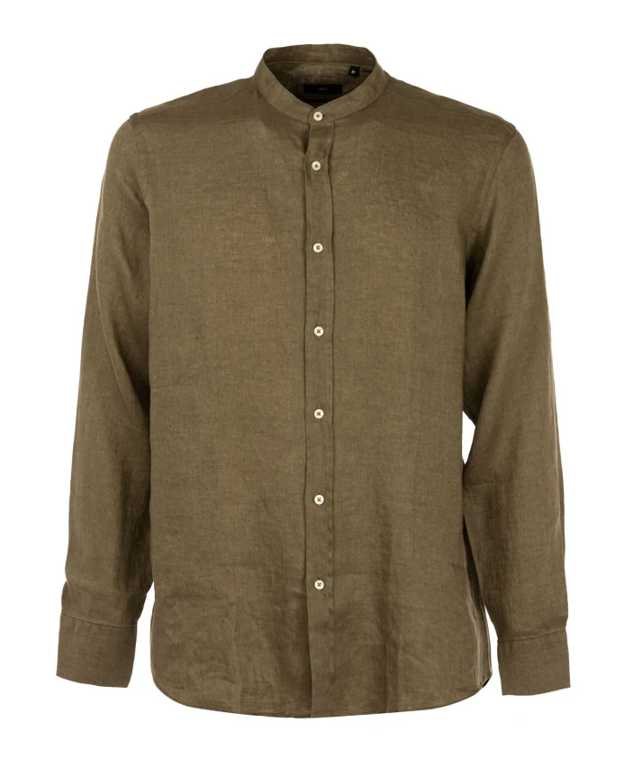 

Льняная рубашка в стиле милитари Liu Jo, зеленый