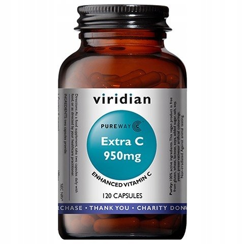 Viridian, Витамин С Экстра 950 мг, 120 капсул.