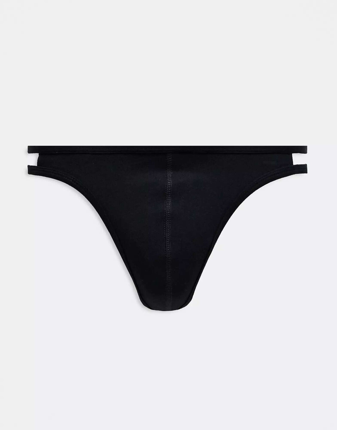 

Черные стринги с тонким ремешком ASOS