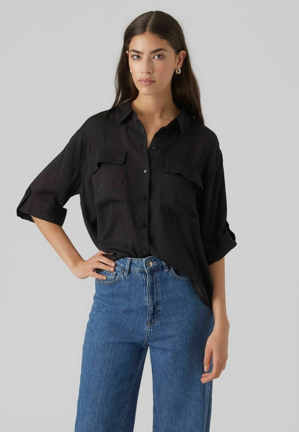 

Рубашка Vero Moda, черный