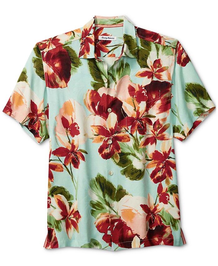 

Мужская рубашка с цветочным принтом La Esmeralda Tommy Bahama, зеленый