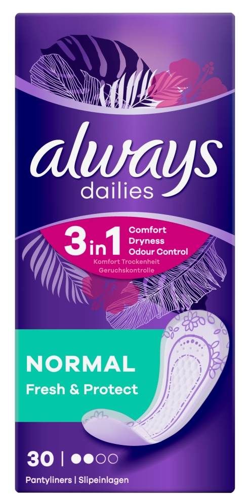 Always lines. Ежедневки always normal Fresh Scent 30 шт.