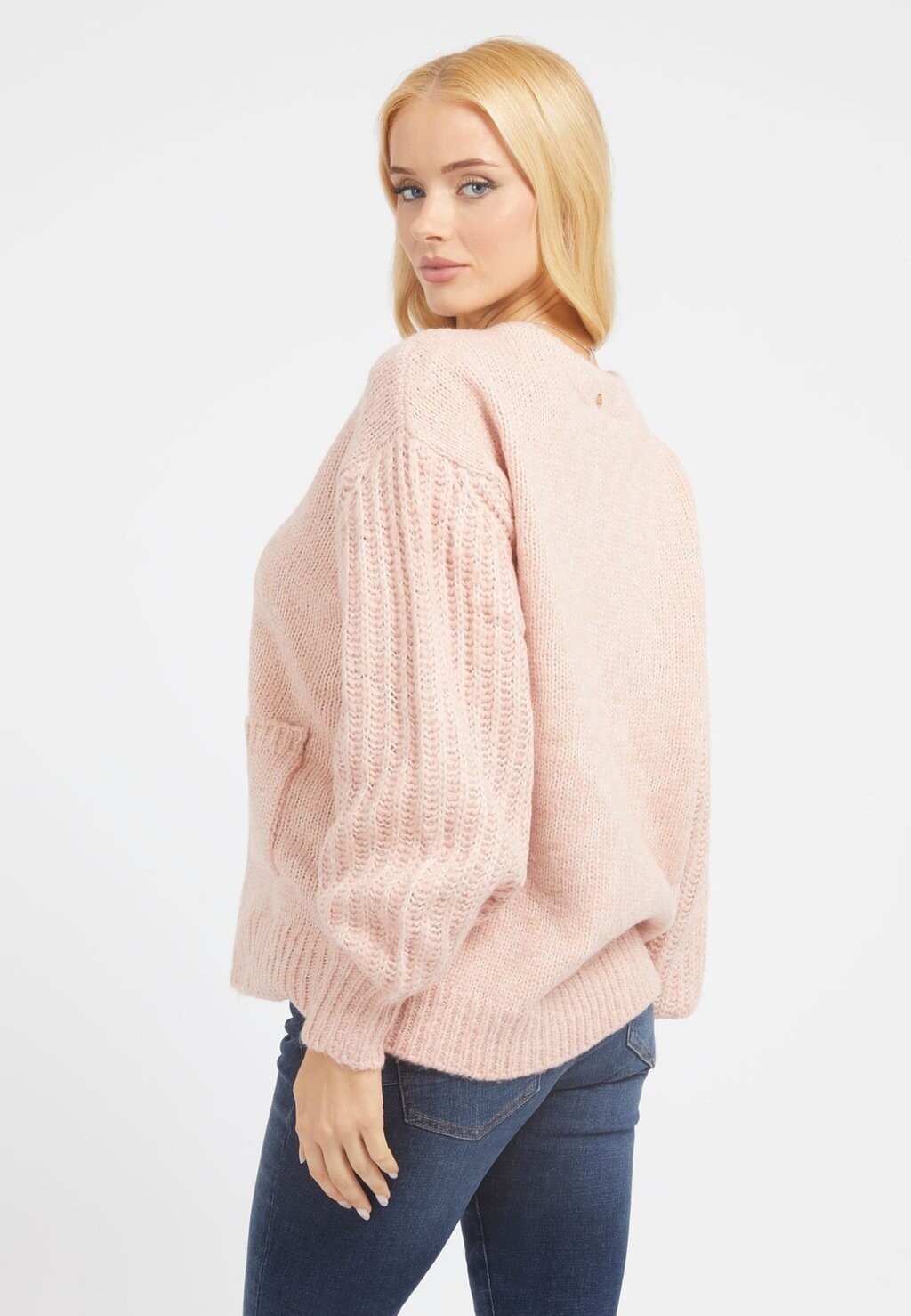 

Кардиган MIT FRONTTASCHEN Guess, розовый