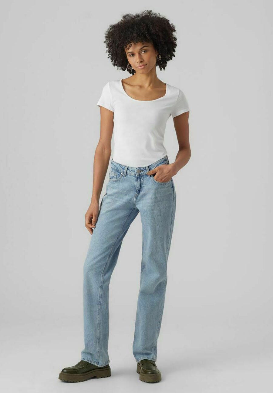 

Футболка базовая 2 PACK MIT KURZEN ÄRMELN Vero Moda, цвет bright white