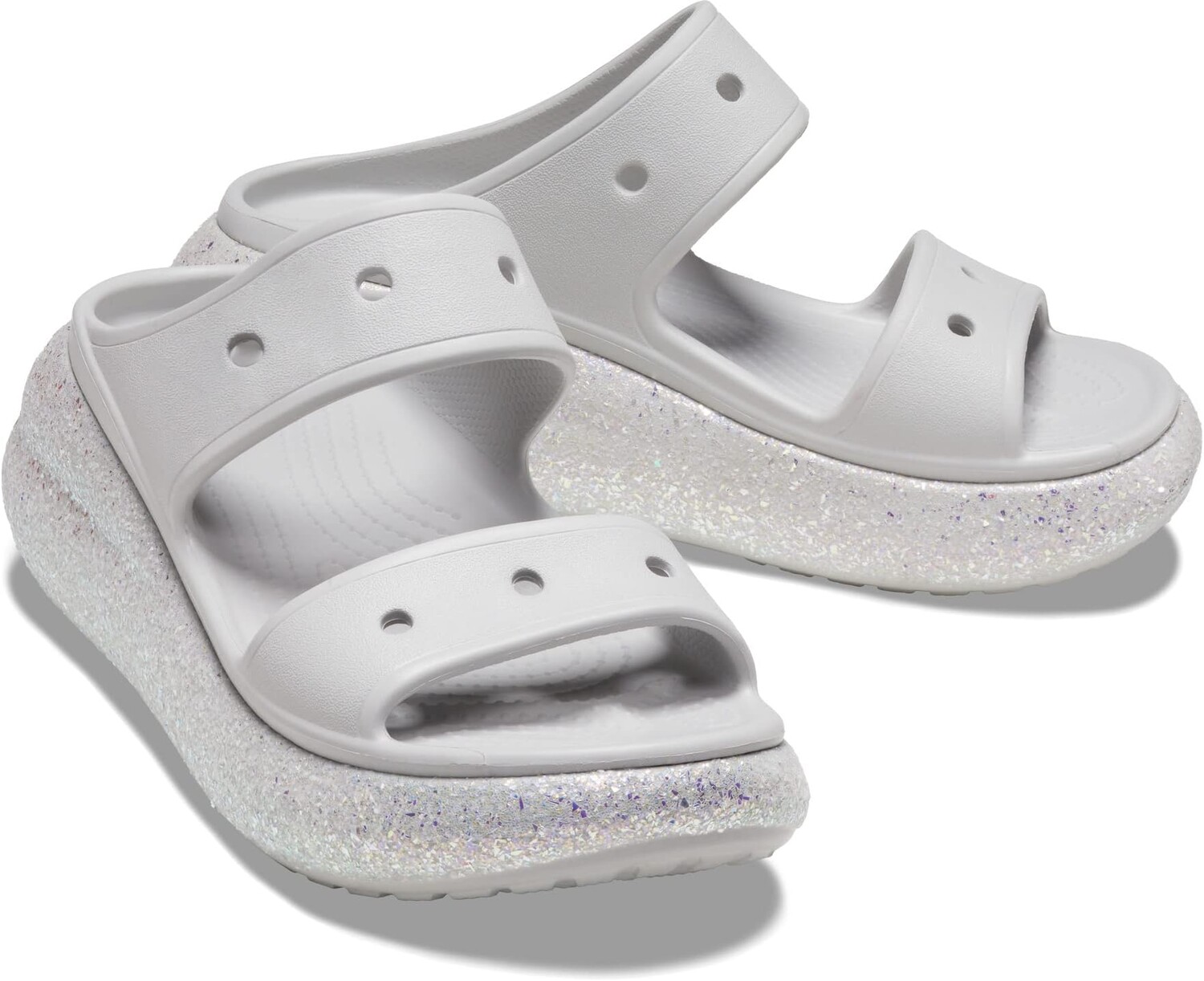 

Босоножки Classic Crush Sandal Crocs, цвет Atmosphere/Glitter