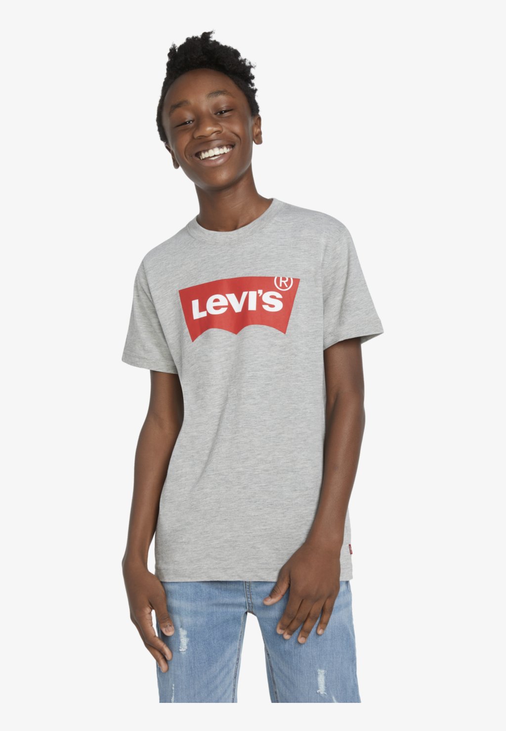 

Футболка с принтом BATWING TEE Levi's, цвет grey heather