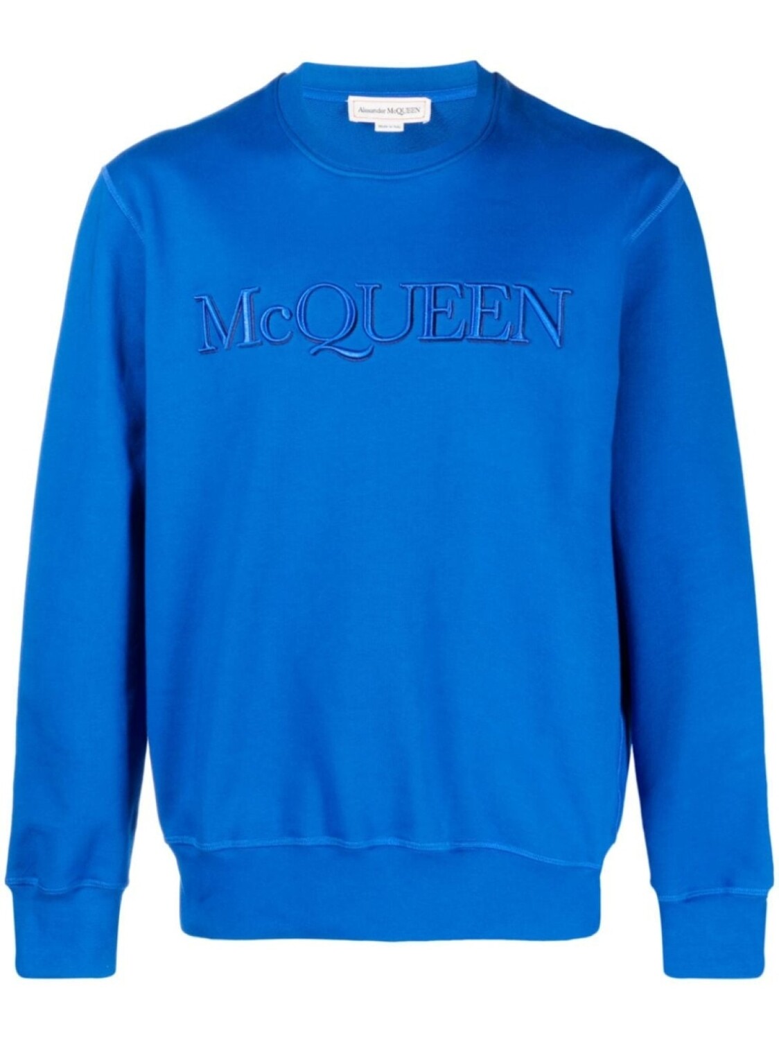 

Alexander McQueen толстовка с вышитым логотипом, синий