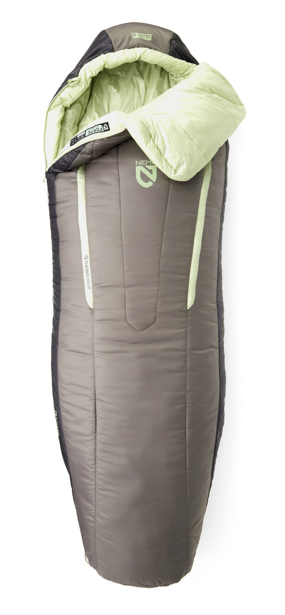 Спальный мешок Forte 35 - женский - 2023 г. NEMO, серый