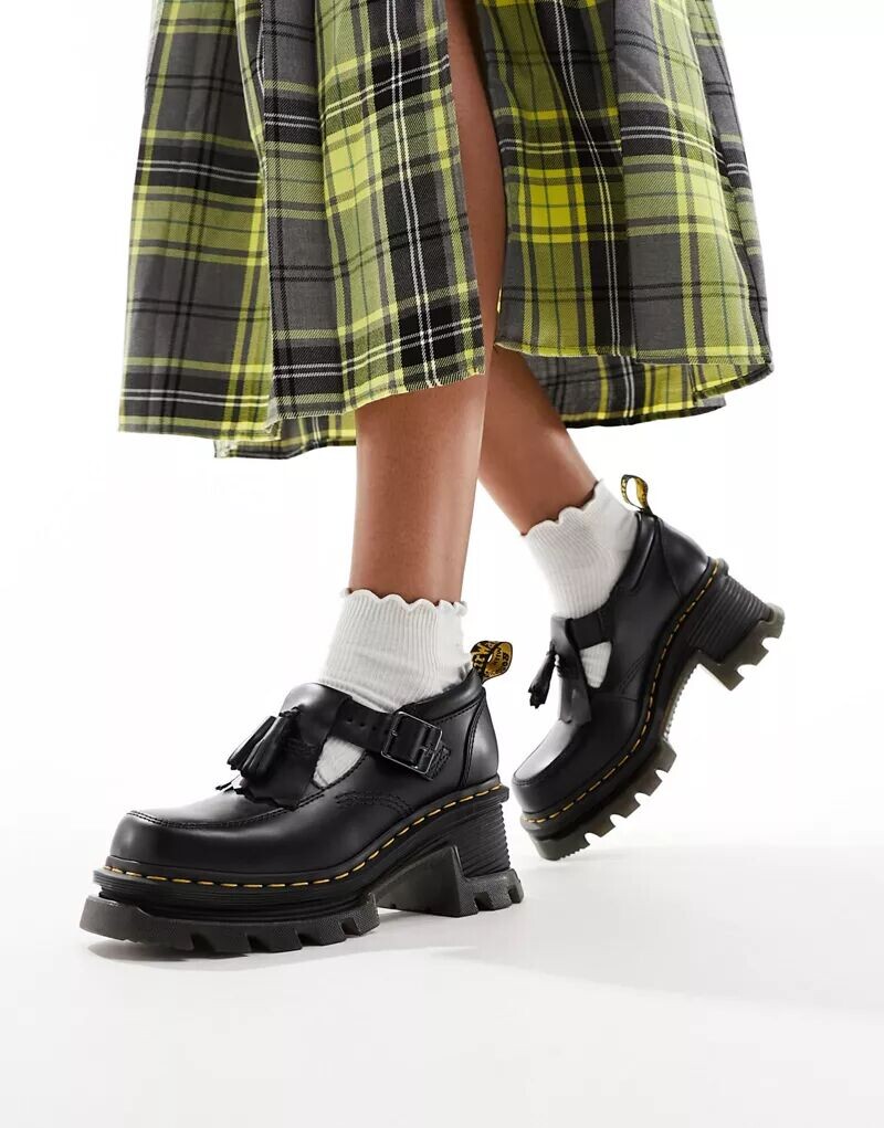 

Доктор Черные туфли Мэри Джейн на каблуке Martens Corran Dr Martens