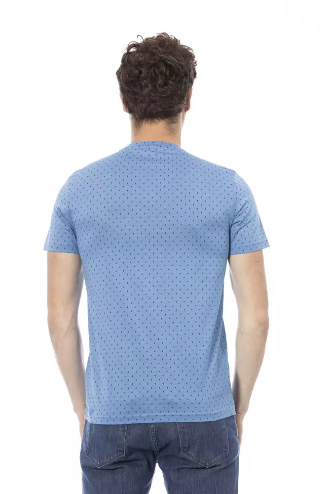 

Хлопковая мужская футболка Baldinini Trend, цвет Light Blue