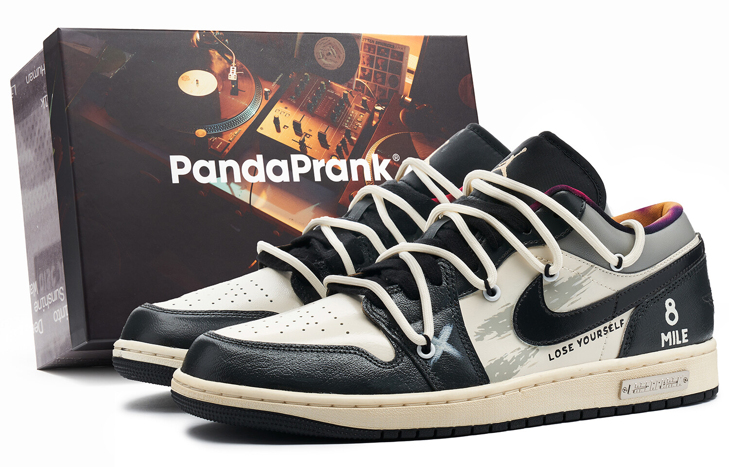 

Кроссовки Air JORDAN 1 Vintage Basketball Shoes Men Low-Top Black White