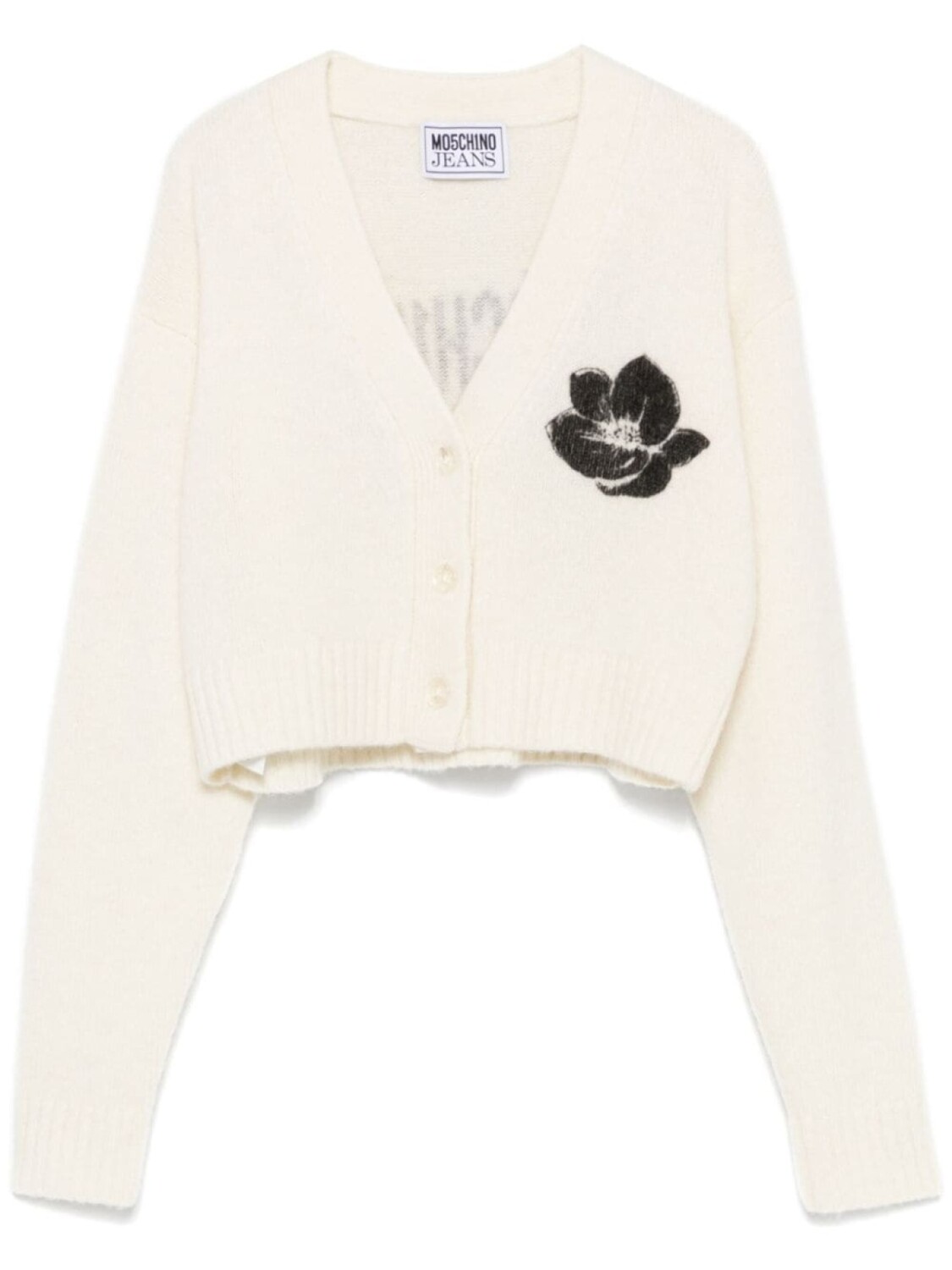 

MOSCHINO JEANS кардиган с логотипом, серый