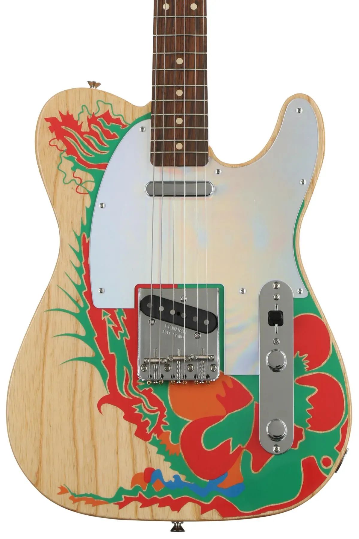 

Fender Jimmy Page Telecaster — натуральный с художественным оформлением