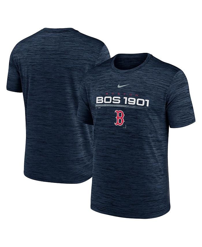 

Мужская темно-синяя футболка Boston Red Sox Wordmark Velocity Performance Nike, синий