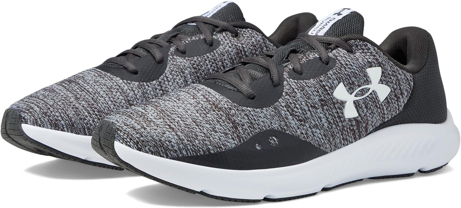 

Кроссовки Charged Pursuit 3 Under Armour, цвет Jet Gray/Jet Gray/White