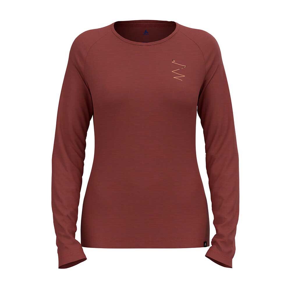 

Футболка с длинным рукавом Odlo Ascent Merino 200, красный