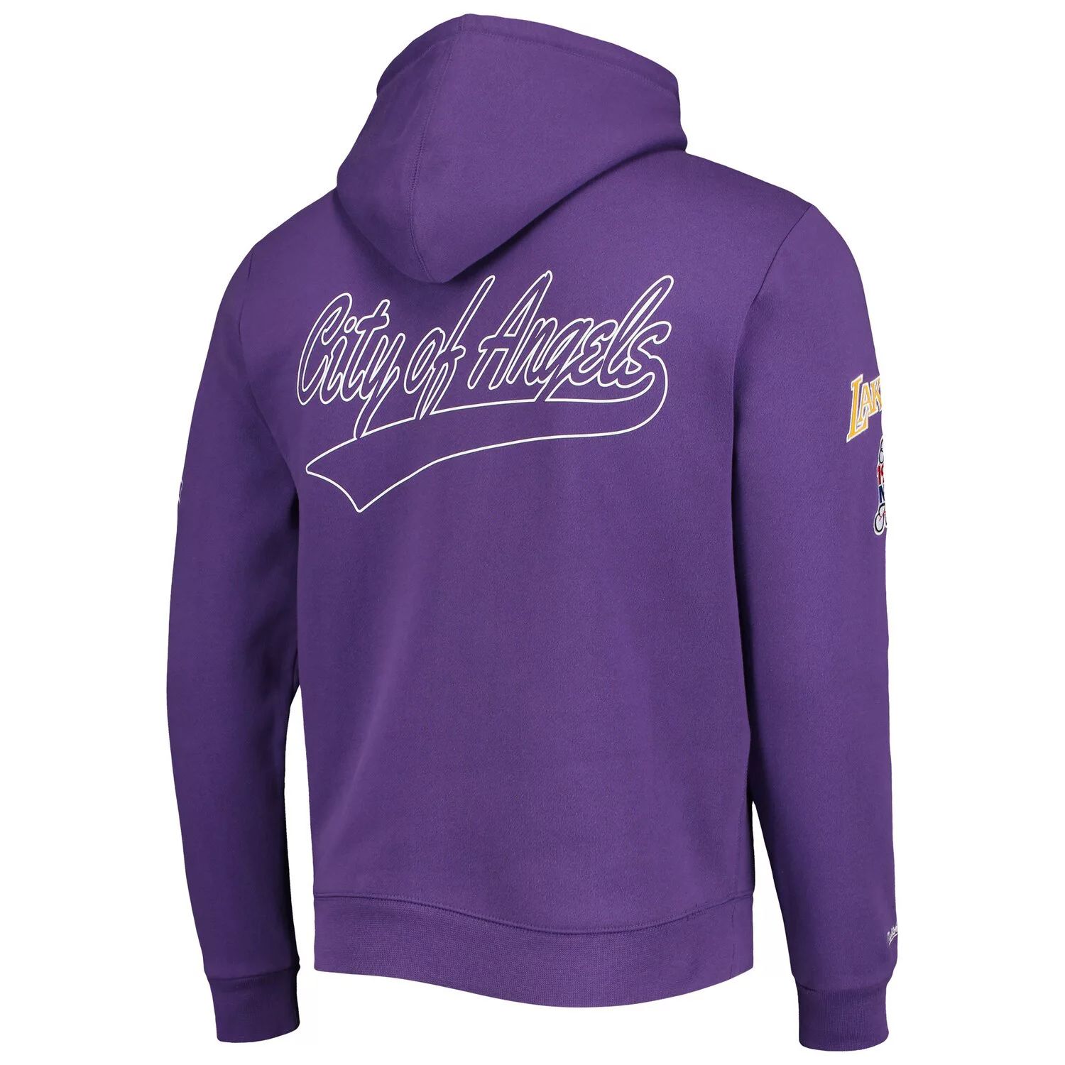 

Мужская фиолетовая мужская футболка Mitchell & Ness Los Angeles Lakers Hardwood Classics Champs City пуловер с капюшоном, Фиолетовый