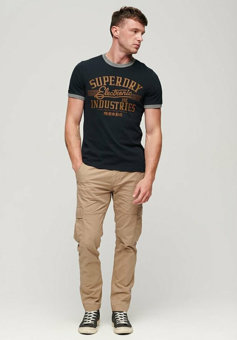 

Футболка с принтом RINGER WORKWEAR GRAPHIC Superdry, синий