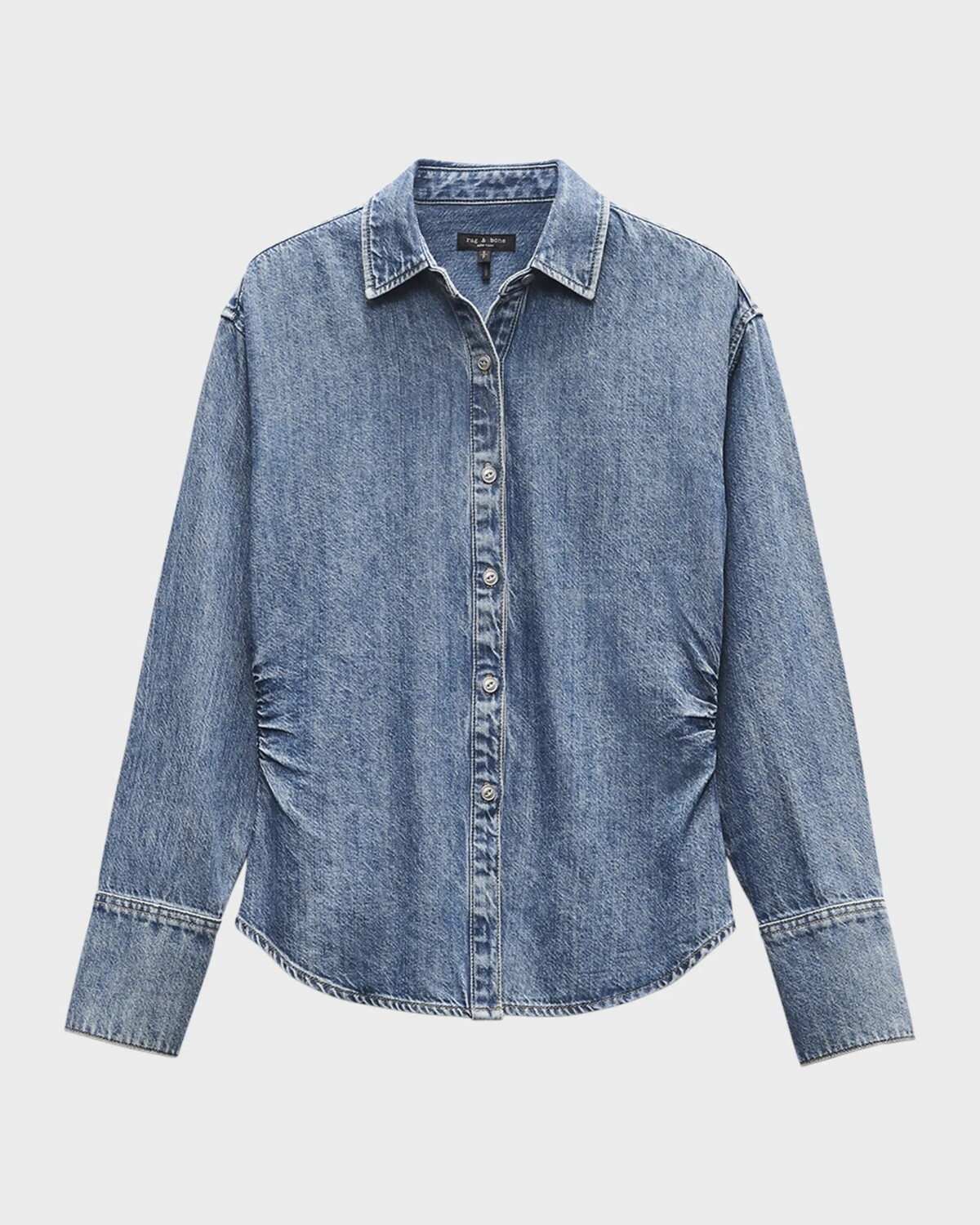 

Легкий топ Leah с длинными рукавами Rag & Bone, цвет Liliana