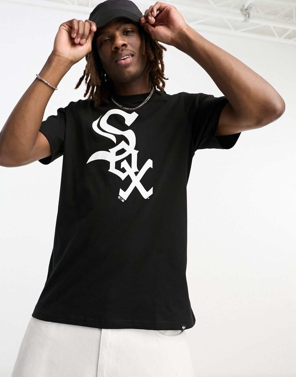 

Черная футболка 47 Brand MLB Chicago White Sox, Черный