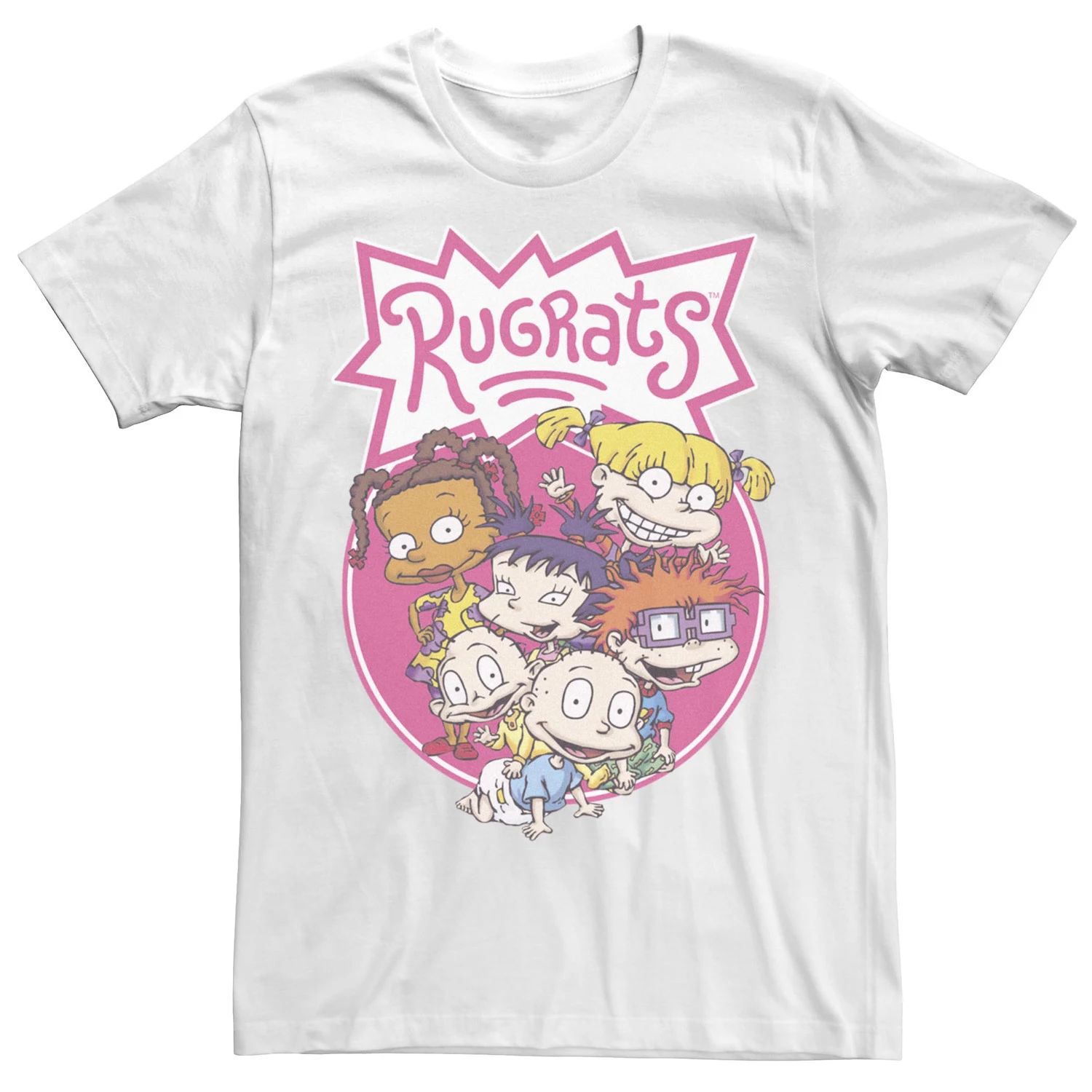 Мужская футболка с логотипом Rugrats Circle Group Licensed Character