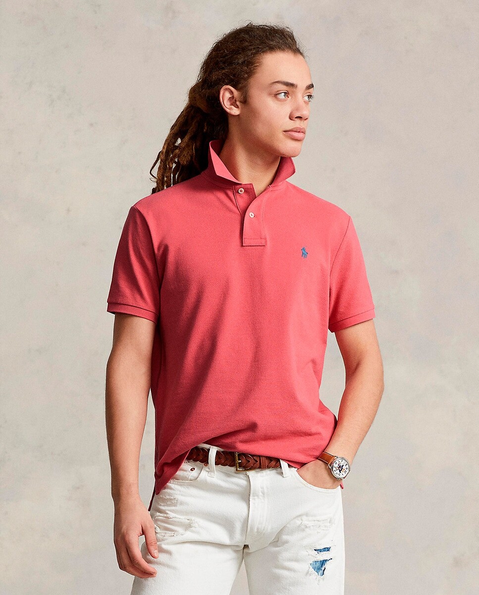 

Мужская рубашка-поло стандартного кроя из хлопка Polo Denim Ralph Lauren, коралл