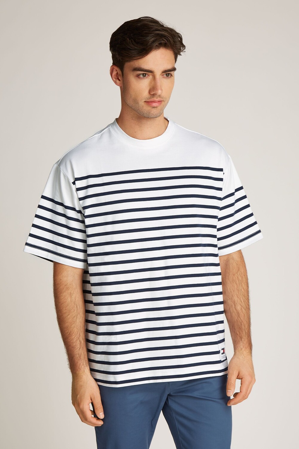 

Футболка в полоску для скейтбординга Tommy Jeans, синий