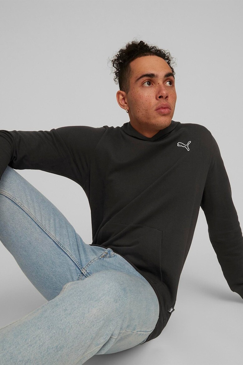 

Хлопковая толстовка Essentials с карманом-кенгуру Puma, черный