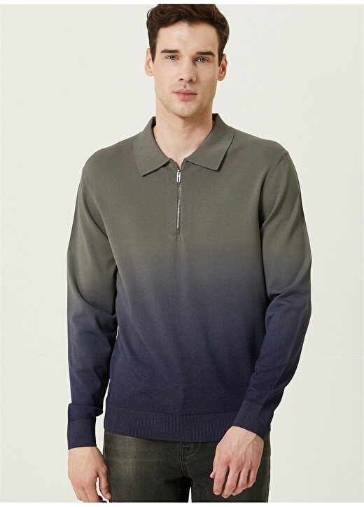 

Мужской свитер Slim Fit цвета хаки Network