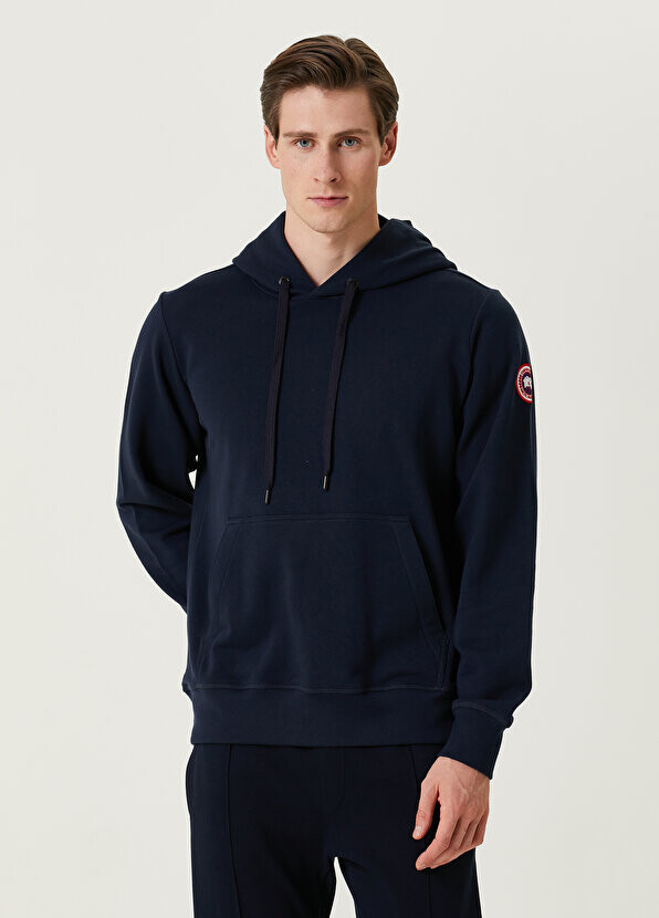 

Темно-синяя толстовка с капюшоном Canada Goose, Синий