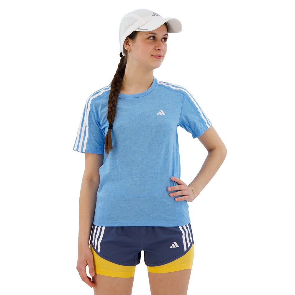 

Футболка с коротким рукавом adidas Own The Run Excite 3 Stripes, синий