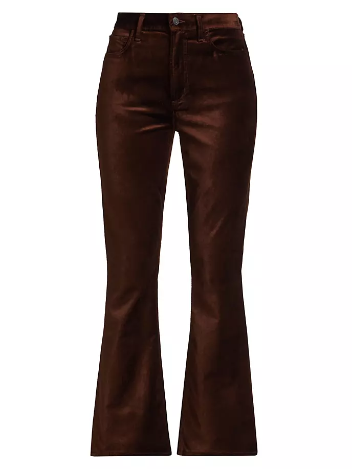 Nico Бархатные брюки ботфорта Agolde, цвет chocolate milk цена и фото