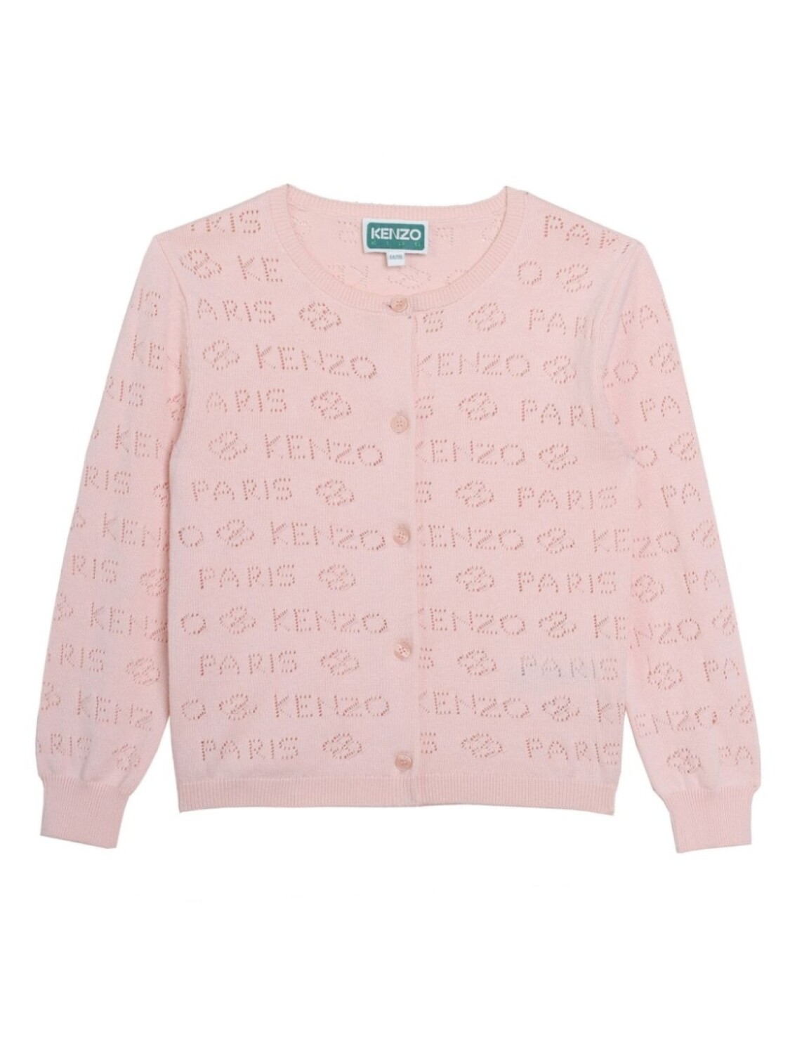 

Kenzo Kids ажурный кардиган, розовый