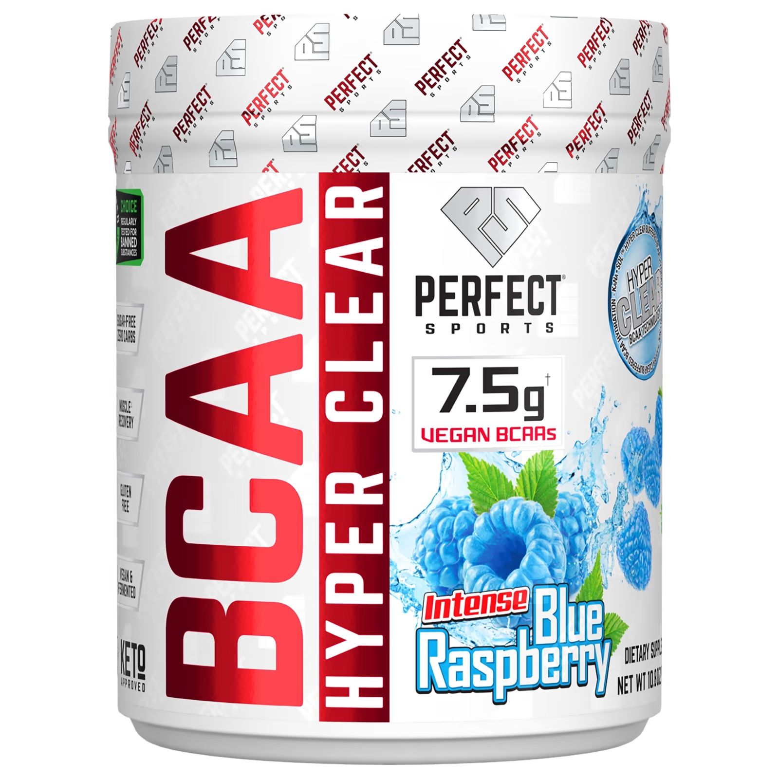 Пищевая добавка Perfect Sports BCAA Hyper Clear, голубая малина