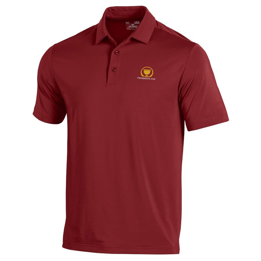 

Поло с коротким рукавом Under Armour Presidents Cup, кардинал