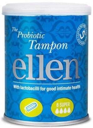 Эллен, Тампоны Супер пробиотики 8 шт., Ellen