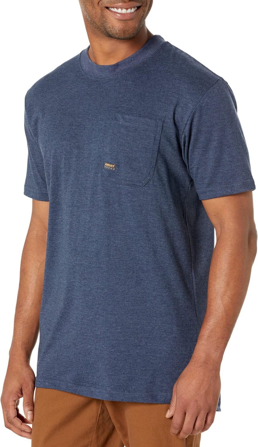 

Хлопковая футболка Rebar Strong American Bass Ariat, цвет Navy Heather