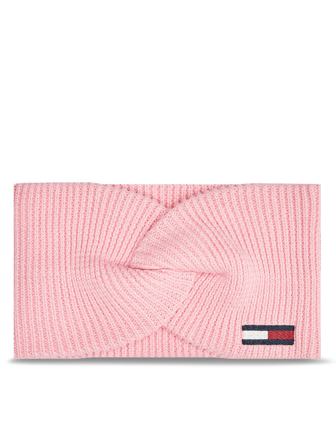 

Шапка Stirnband Elongated Flag Tommy Hilfiger, розовый