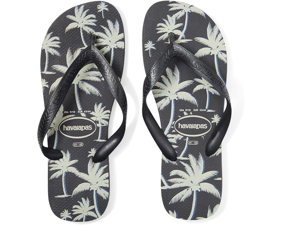 Сандалии Havaianas Aloha Flip Flop Sandal, цвет Black/Black/White