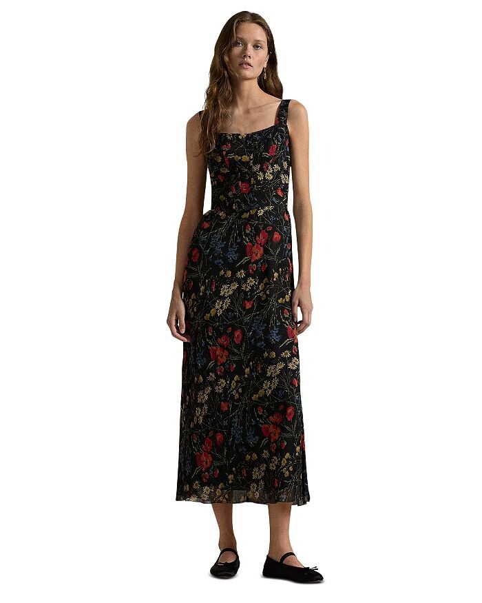 

Платье макси с корсетом Lauren Ralph Lauren, мультиколор