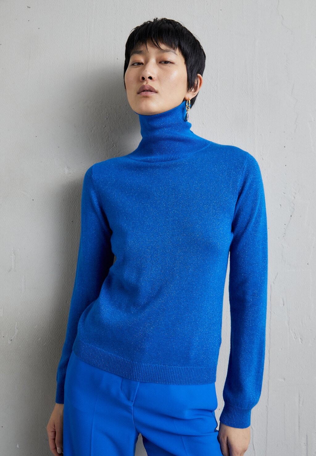 

Джемпер ZELDA SHIMMER ROLL NECK KNITID, синий