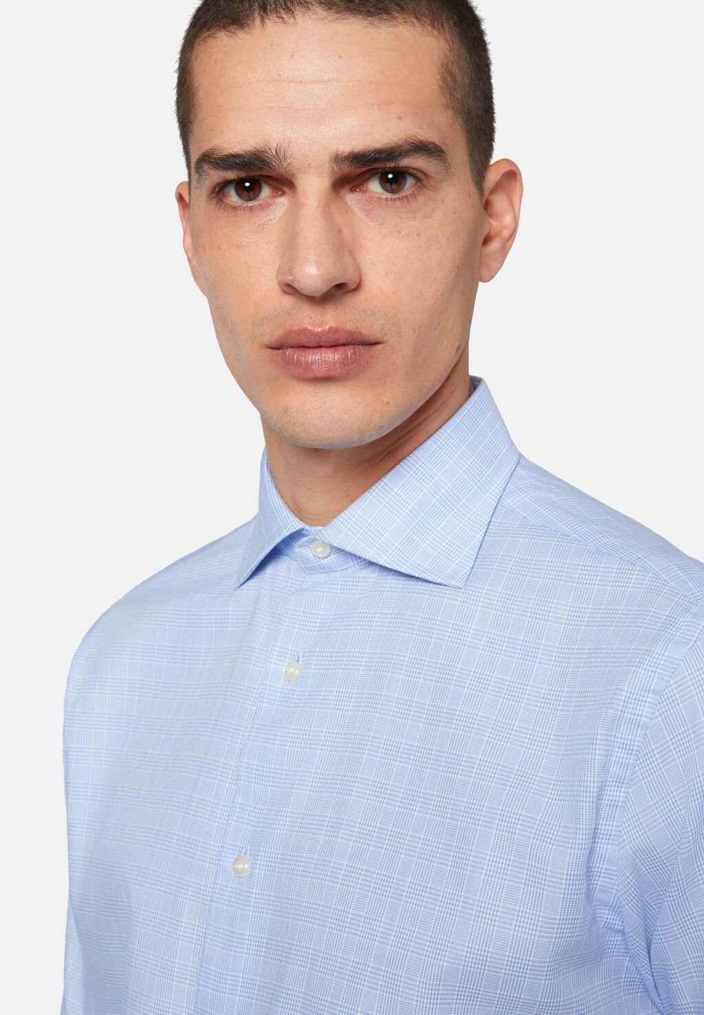 

Классическая рубашка Windsor Collar Regular Fit Boggi Milano, светло-голубая