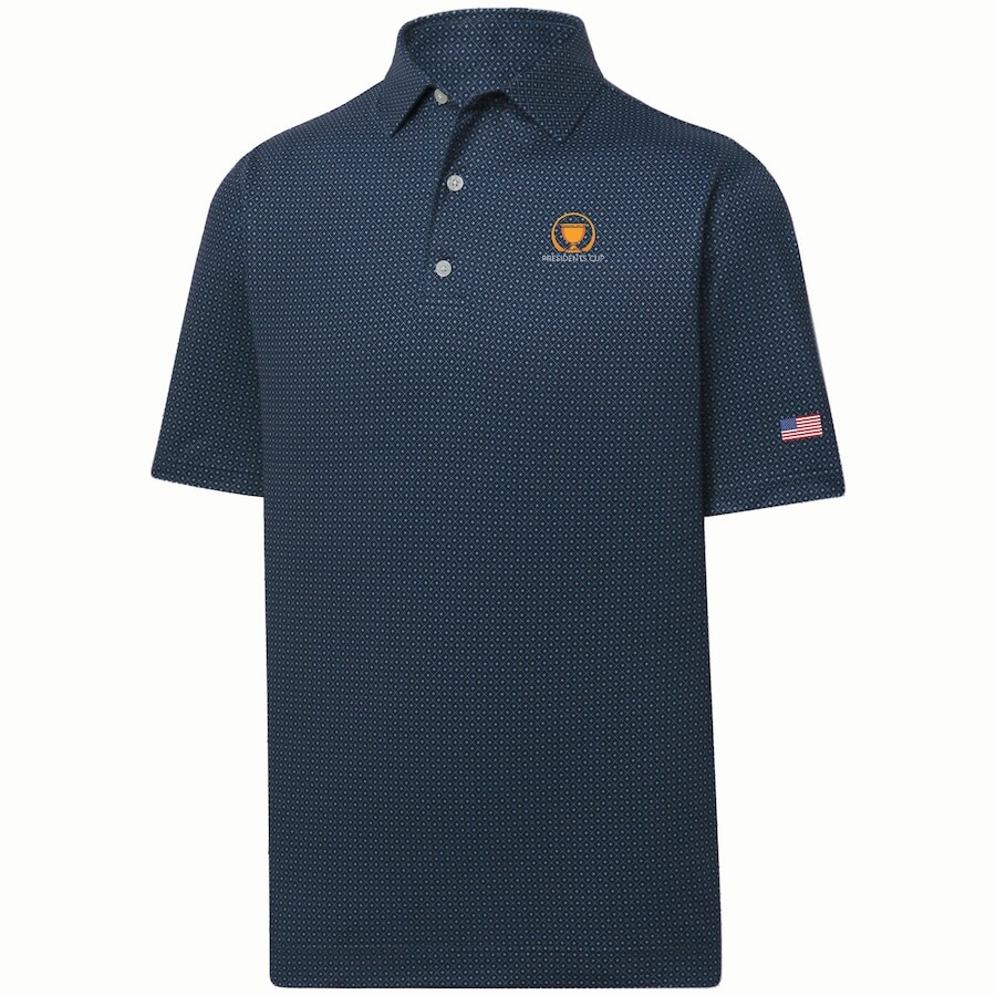 

Поло с коротким рукавом FootJoy Presidents Cup, нави