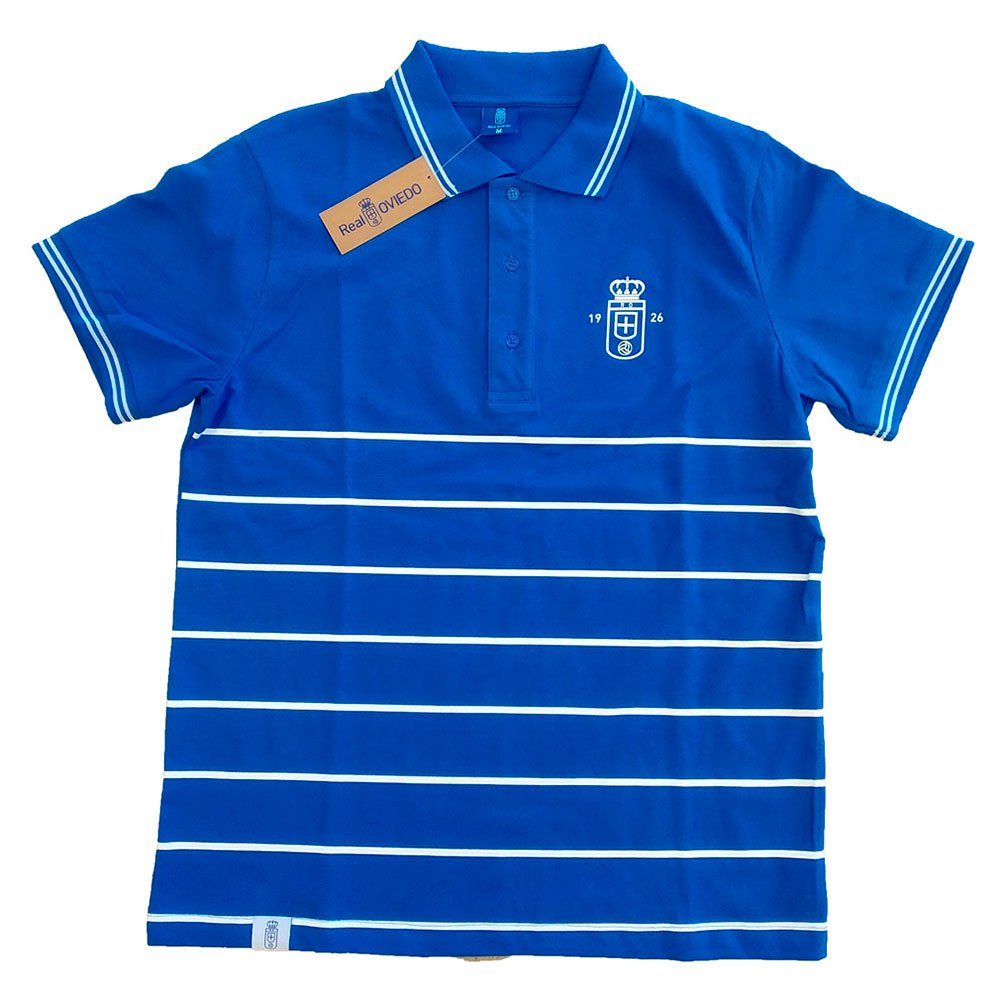Поло с коротким рукавом Real Oviedo Striped Junior, синий пижама real betis junior junior синий