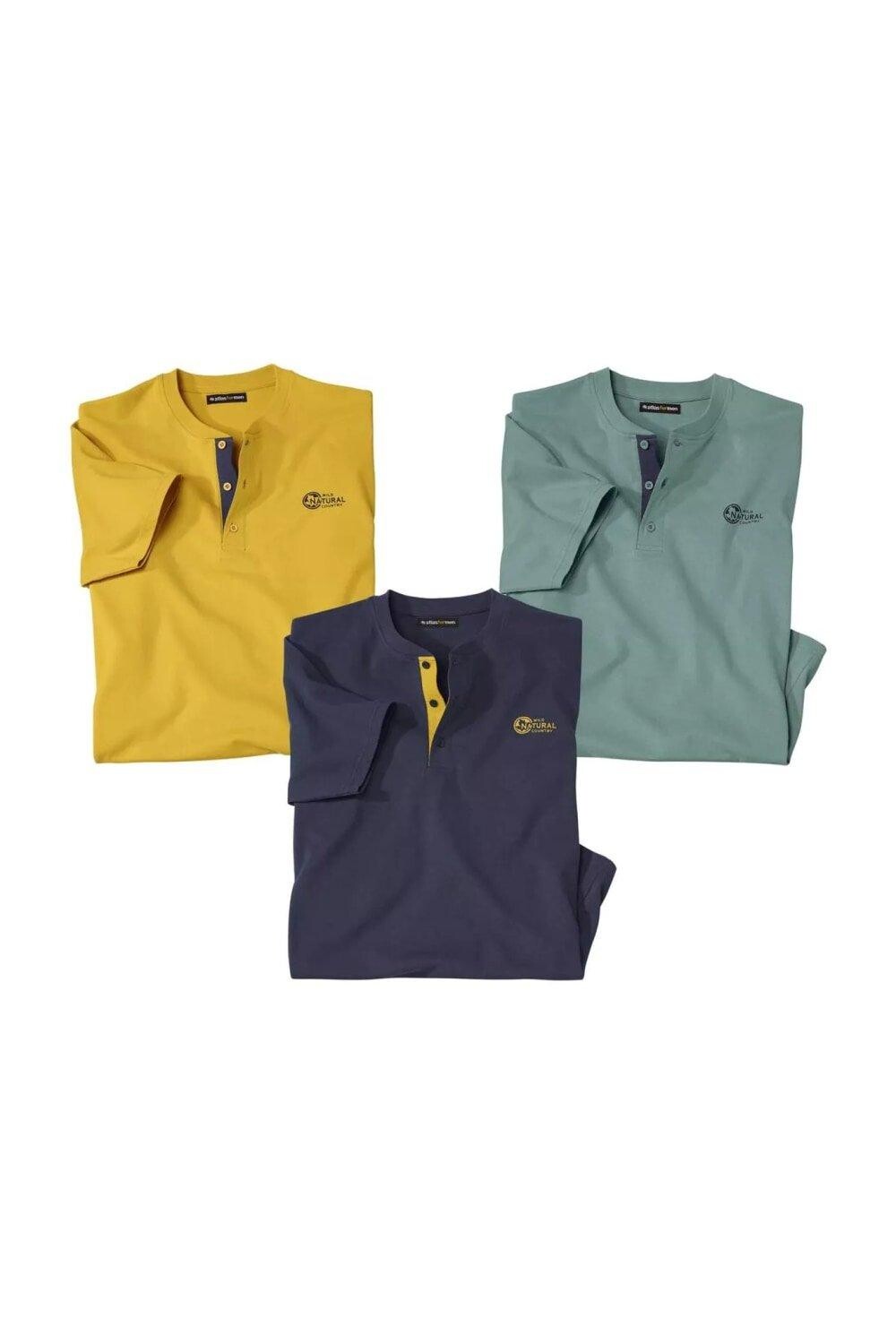 

Футболка Henley (3 шт.) Atlas for Men, желтый